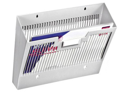 CEP - EXPOSITOR MURAL DE PARED POLIESTIRENO REJILLA 1 COMPARTIMENTO GRIS 360X257X95 MM (Ref.123)