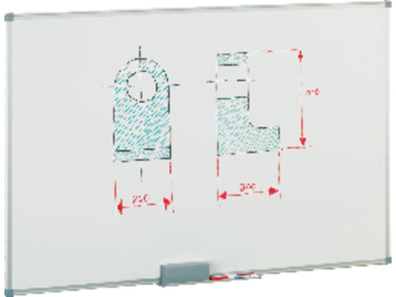 FAIBO - Pizarra Blanca Magnetica 45x60 Marco aluminio (Ref.840-1)