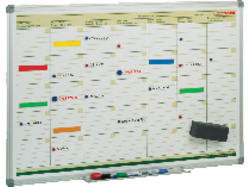 FAIBO - Planning magnético Mensual 60x90 cm rotuladores pizarra blanca (Ref.PLM)
