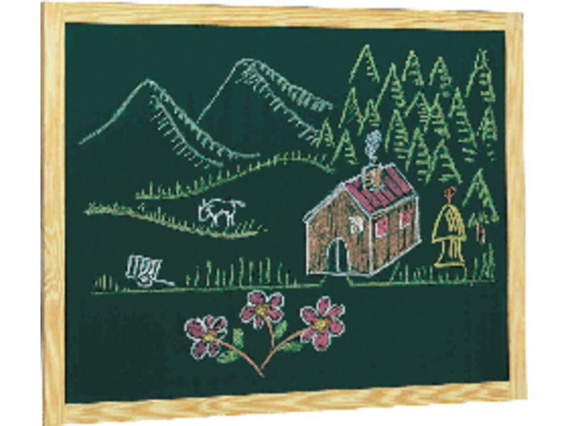 FAIBO - Pizarra Verde 100x129 cm Marco madera (Ref.403-3IND)
