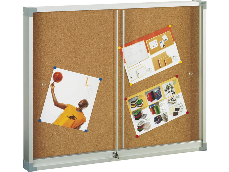 FAIBO - Vitrina Corcho 60x80 cm Puertas correderas metacrilato (Ref.614-1)