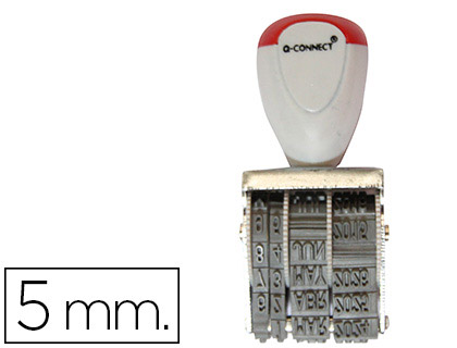 Q-CONNECT - FECHADOR CON BANDA PARA 12 AÑOS INCLUIDO DIA-MES-AÑO 5 MM (Ref.KF22371)