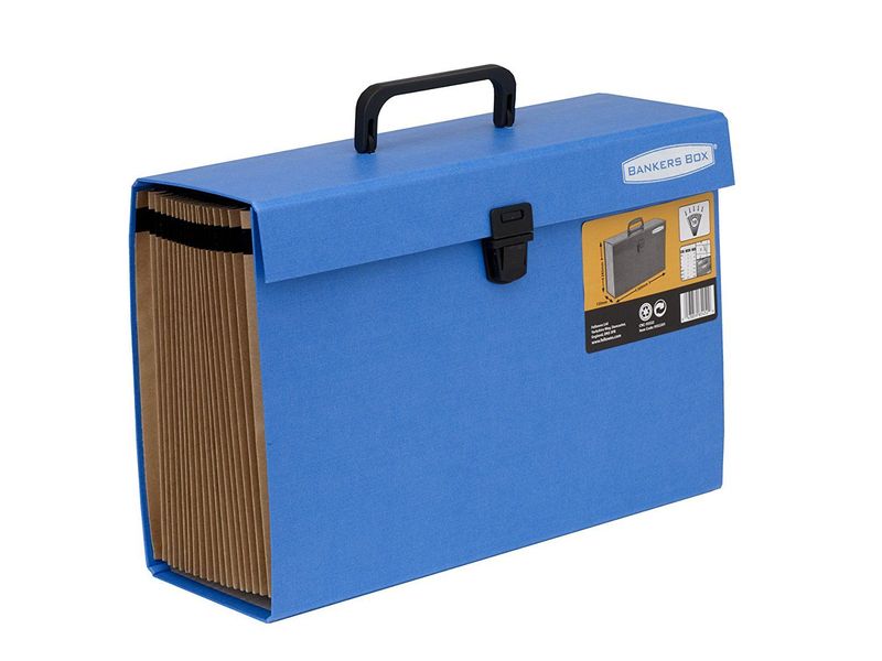 FELLOWES - Maletin CLASIFICADOR ACORDEON BANKERS BOX AZUL (Ref.9352201)