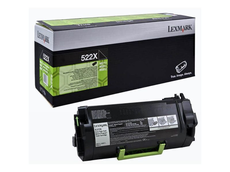 LEXMARK - Toner Laser ORIGINALES 522X Negro (Ref.52D2X00)