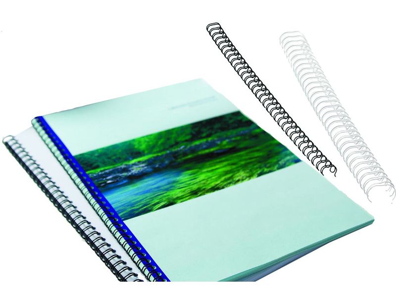 FELLOWES - Pack de 100 Wires Plata 8 MM (Ref.54451)