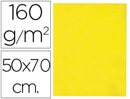 LIDERPAPEL - FIELTRO 50X70 CM AMARILLO 160 G/M2 (Ref.FE11)