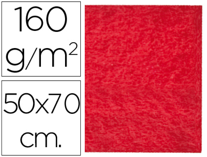 LIDERPAPEL - FIELTRO 50X70CM ROJO 160G/M2 (Ref.FE01)