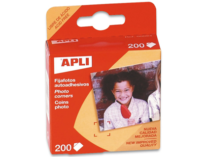 APLI - FIJAFOTOS ADHESIVOS -CAJA DE 200 (Ref.93)