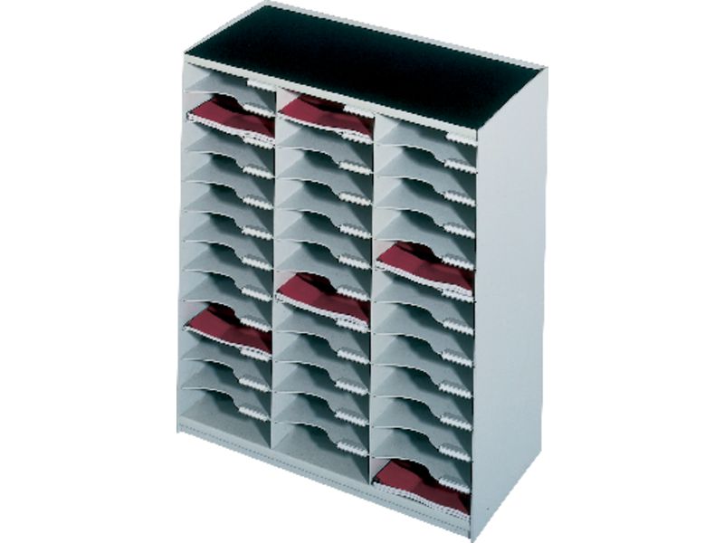 PAPERFLOW - Onoblock 36 Casillas 791x674x308 mm Negro (Ref.803.02)