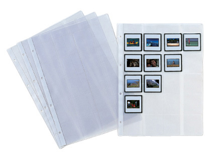 PARDO - FUNDA DIAPOSITIVA FOLIO 2481 -4 TALADROS -PARA 20 DIAPOSITIVAS (Ref.248100)