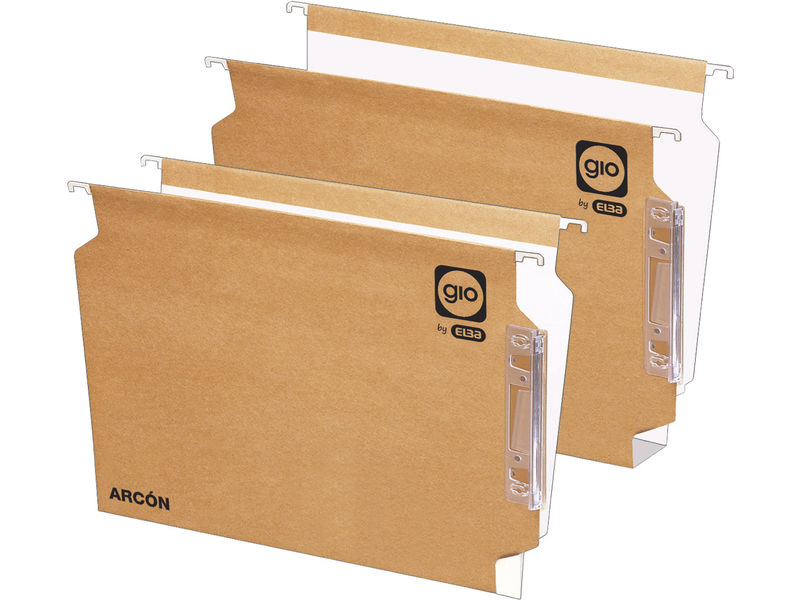 GIO - Carpeta colgante Arcon - A4 - 330x275x345mm Kraft bicolor Visor lateral de 140mm (Ref.400021926)