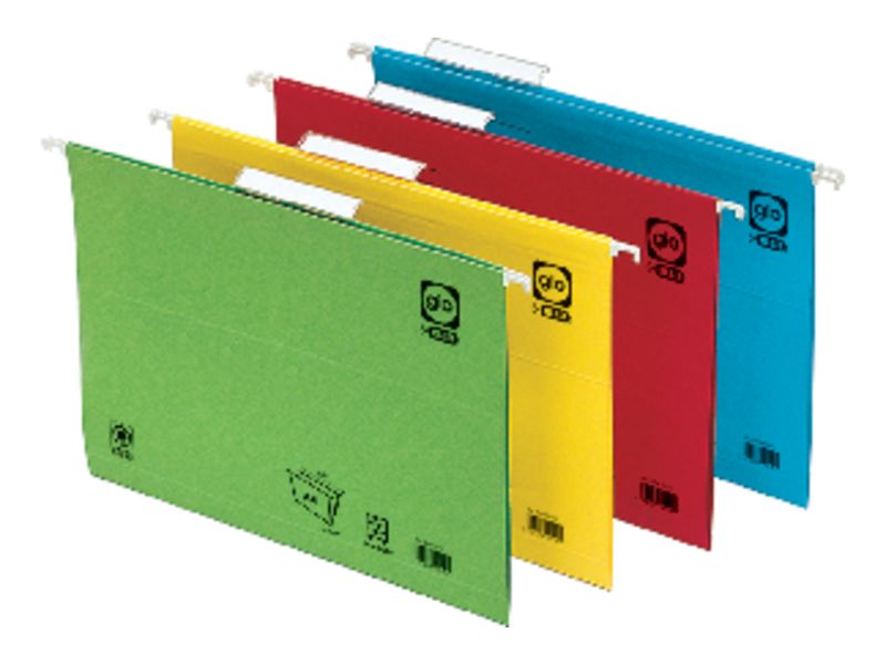 GIO - Carpeta colgante 240 x 315 mm Verde cristal Visor superior de 8 cm cartulina (Ref.400021957)