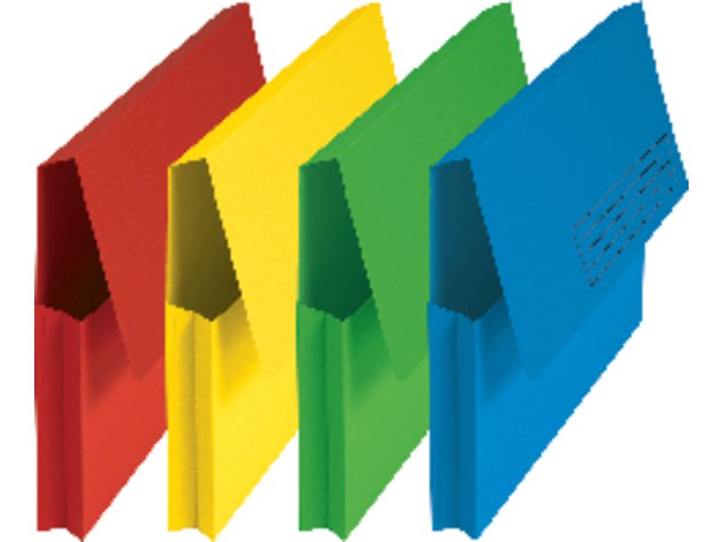 GIO - Subcarpetas Caja 25 ud Pocket Folio Cartulina Con bolsa fuelle Kraft bicolor 240 G (Ref.400018771)