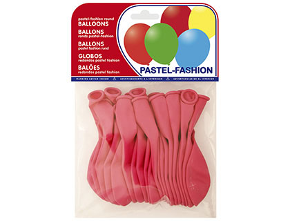 GLOBOS PASTEL FUCSIA BOLSA DE 20 UNIDADES (Ref.20014)