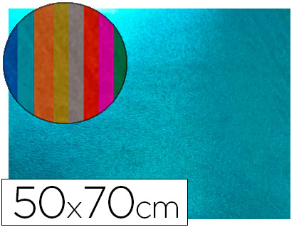 LIDERPAPEL - GOMA EVA 50X70 CM ESPESOR 2 MM METALIZADA AZUL CLARO (Ref.GE86)