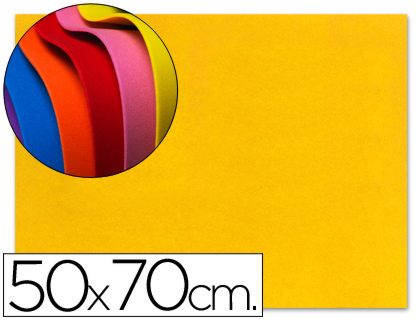 LIDERPAPEL - GOMA EVA 50X70CM 60G/M2 ESPESOR 1.5MM AMARILLO (Ref.GE01)