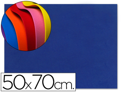 LIDERPAPEL - GOMA EVA 50X70CM 60G/M2 ESPESOR 1.5MM AZUL (Ref.GE39)