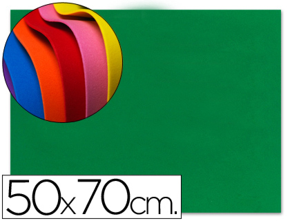 LIDERPAPEL - GOMA EVA 50X70CM 60G/M2 ESPESOR 1.5MM VERDE (Ref.GE10)