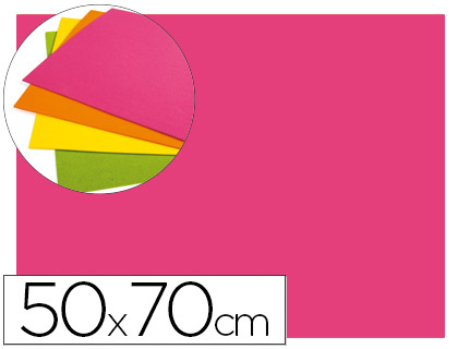 LIDERPAPEL - GOMA EVA 50X70CM 60G/M2 ESPESOR 2MM FLUOR ROSA (Ref.GE22)