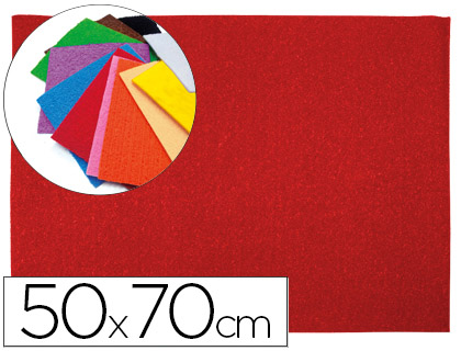 LIDERPAPEL - GOMA EVA 50X70CM 60G/M2 ESPESOR 2MM TEXTURA TOALLA ROJO (Ref.GE11)