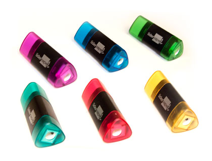 LIDERPAPEL - GOMA TRIANGULAR CON Sacapuntas/Afilalapices (Ref.ER04)