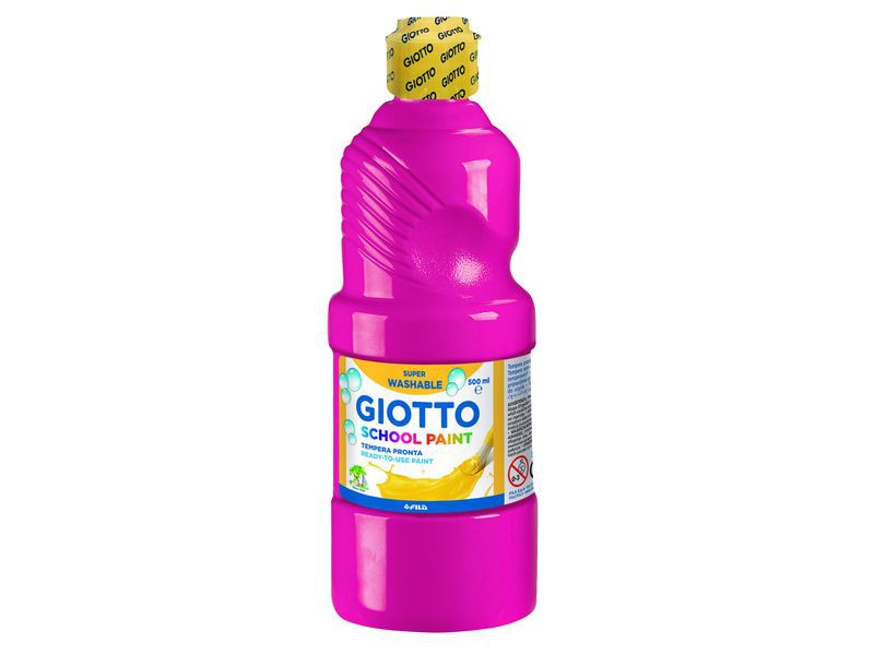 GIOTTO - Témpera LAVABLE BOTELLA 500 ML. COLOR MAGENTA (Ref.535310)