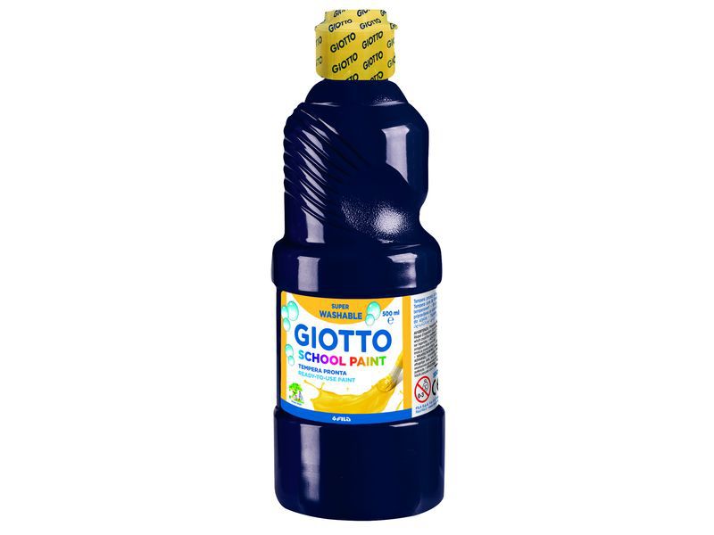 GIOTTO - Témpera LAVABLE BOTELLA 500 ML. COLOR NEGRO (Ref.535324)
