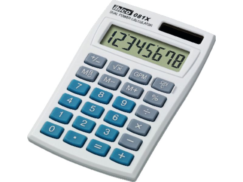 IBICO - Calculadora 081X 8 digitos Solar /pilas (Ref.IB410000)