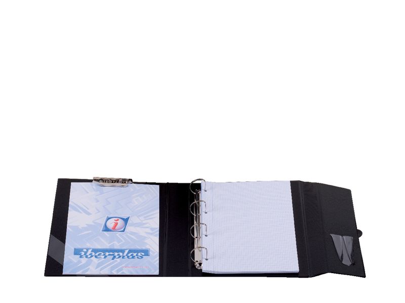 IBERPLAS - Carpeta anillas Combi 4-25MM Negro opaco (Ref.8515M00)