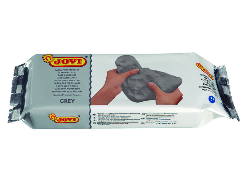 JOVI - Pastilla DE PASTA DE MODELAR 500G. GRIS (Ref.85G)