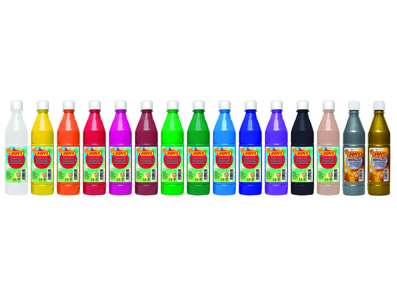 JOVI - Tempera LÍQUIDA VERDE MEDIO 500ML (Ref.50617)