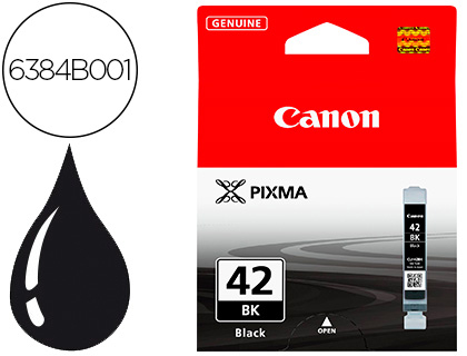 CANON - Cartuchos ORIGINALES Inyección De Tinta CLI-42BK Negro (Ref.6384B001)