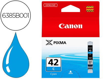 CANON - Cartuchos ORIGINALES Inyección De Tinta 42 Cyan (Ref.6385B001)