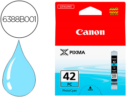 CANON - Cartuchos ORIGINALES Inyección De Tinta 42 Cyan (Ref.6388B001)
