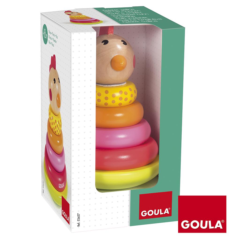 GOULA - JUEGO DIDACTICO APILABLE GALLINA (Ref.53457)
