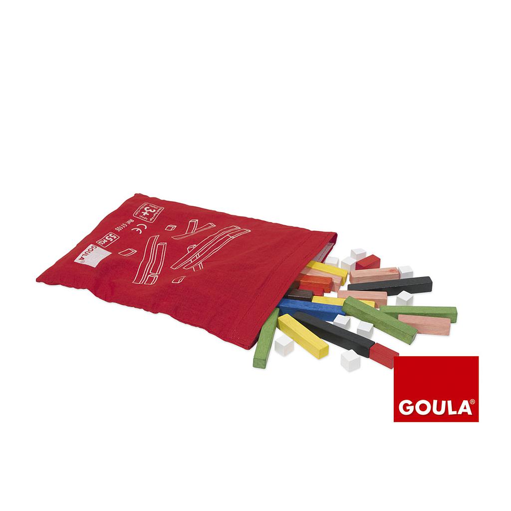 GOULA - JUEGO DIDACTICO REGLETAS EN BOLSA 55 PIEZAS (Ref.51105)