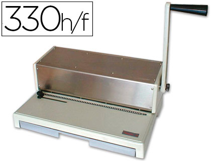 YOSAN - ENCUADERNADORA PARA ESPIRAL PERFORA 20 HOJAS TAMAÑO FOLIO PASO 5:1 ENCUADERNA HASTA 330 HOJAS (Ref.64)