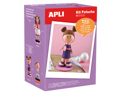 APLI - KIT DE MANUALIDADES FOFUCHA NIÑA (Ref.13845)