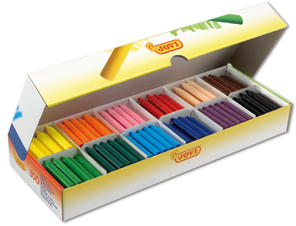 JOVI - LAPICES CERA COLOR -CAJA CON 300 LAPICES SURTIDOS (Ref.989)