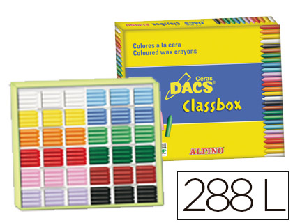DACS - LAPICES DE CERA CLASSBOX CAJA DE 288 UNIDADES 12 COLORES SURTIDOS (Ref.DA000050)