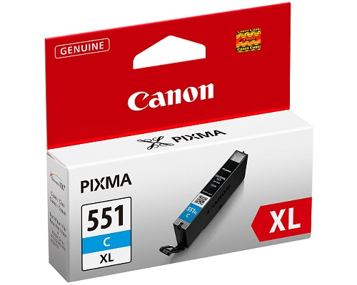 CANON - Cartuchos ORIGINALES Inyección De Tinta 551 XL CY (Ref.6444B001)