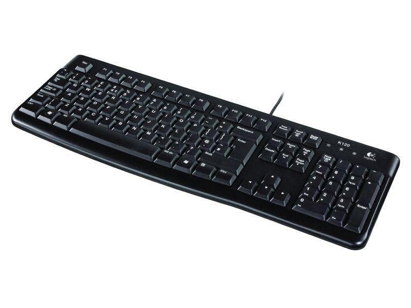 LOGITECH - K120 Teclado en español negro USB (Ref.920-002499)
