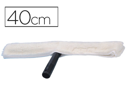 Q-CONNECT - LIMPIAVENTANAS INDUSTRIAL MANGO DE PLASTICO Y HOJA LIMPIADORA DE 40 CM DE ANCHO (Ref.KF16751)