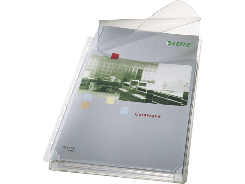 LEITZ - Fundas 5 ud Con solapa Multitaladro (Ref.47573003)