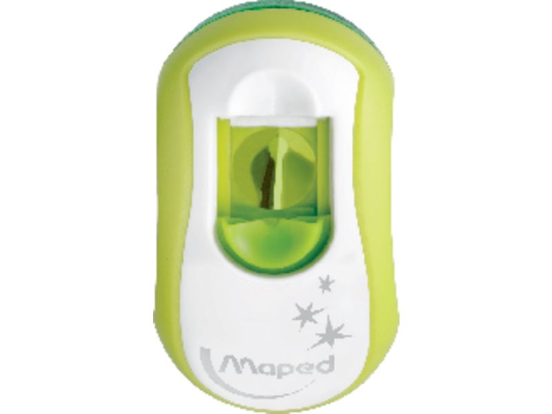 MAPED - Sacapuntas/Afilalapices Clean Simple Verde, rosa o azul Con depósito 0 (Ref.30111)