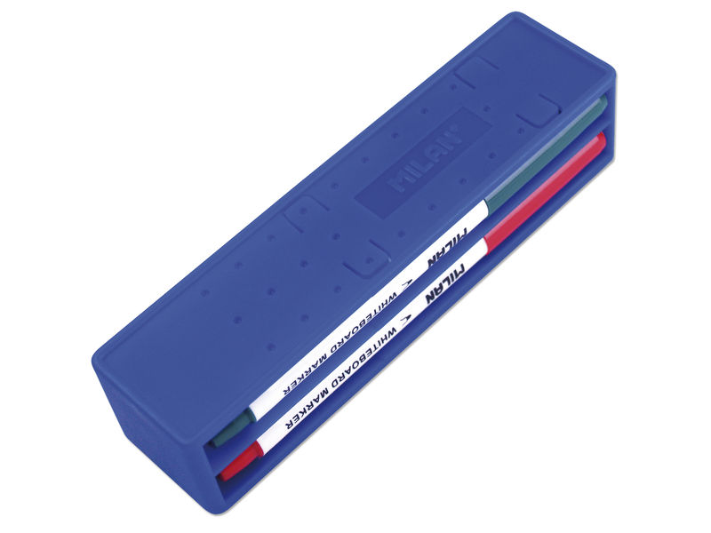 MILAN - Borrador MAGNÉTICO + 4 ROTULADORES DE PIZARRA BLANCA (Ref.165894)