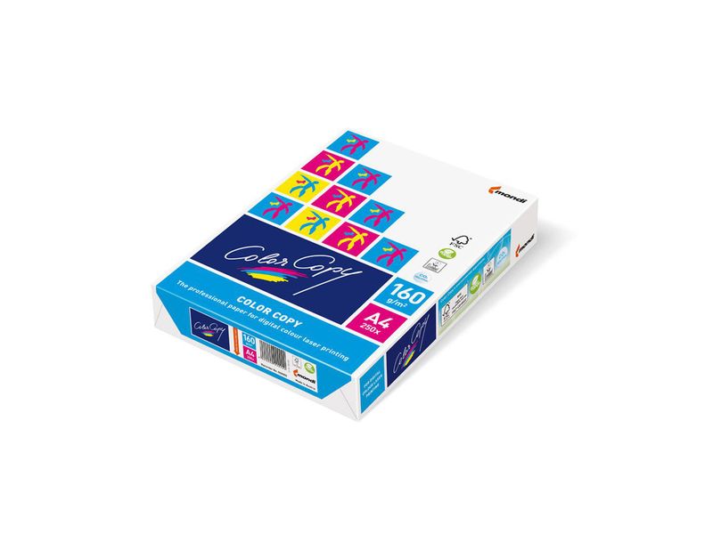 COLOR COPY - Papel impresión Laser Color 250h 160 g. A4 (Ref.CCA4160)