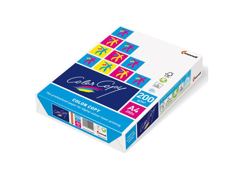 COLOR COPY - Papel impresión 250 Hojas A4 Blanco (Ref.CCA4200)