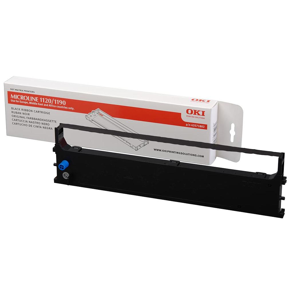 OKI - Cinta impresora Negro 4.000.000 caract Para Microline 1120/1190 (Ref.43571802)