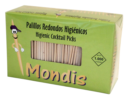 PALILLOS DE DIENTES ENFUNDADOS EN CELOFAN PAQUETE DE 1000 (Ref.10170101)
